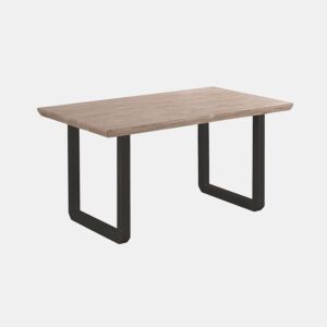 Mesa de jantar Roma Carvalho Mel - Preto 150 x 76 x 90 cm