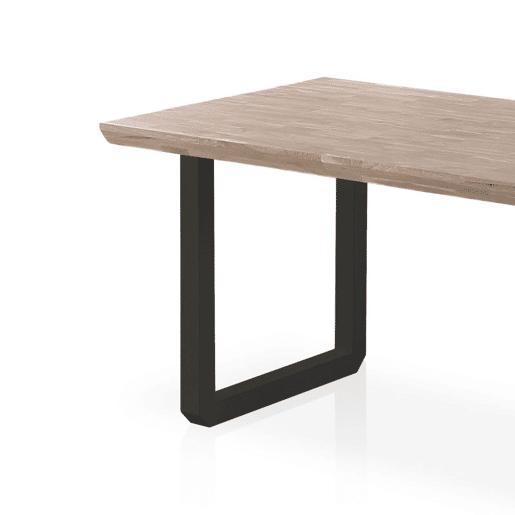 Mesa de jantar Roma Carvalho Mel - Preto 150 x 76 x 90 cm