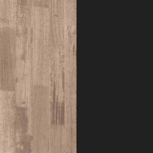 Mesa de jantar Roma Carvalho Mel - Preto 150 x 76 x 90 cm