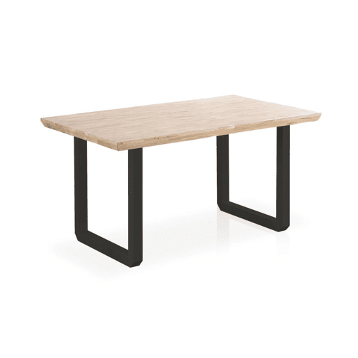 Mesa de jantar Roma Preto - Carvalho 150 x 76 x 90 cm