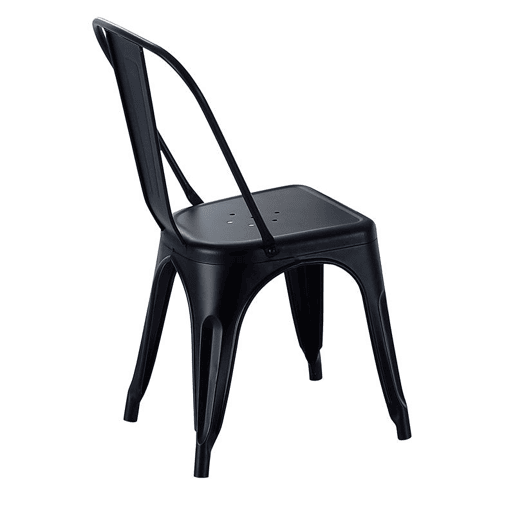 Conjunto de 4 cadeiras de jantar Tolix Preto 45 x 85 x 45 cm