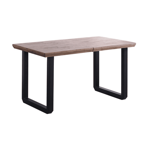 Mesa de jantar extensível Roma Carvalho Mel - Preto 220 x 80 x 77 cm