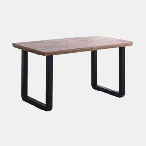 Mesa de jantar extensível Roma Carvalho Mel - Preto 220 x 80 x 77 cm