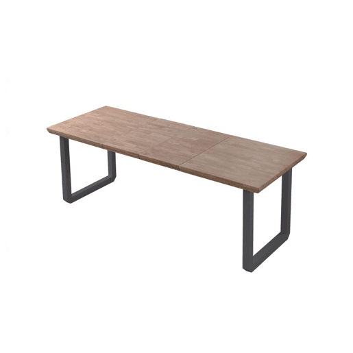 Mesa de jantar extensível Roma Carvalho Mel - Preto 220 x 80 x 77 cm