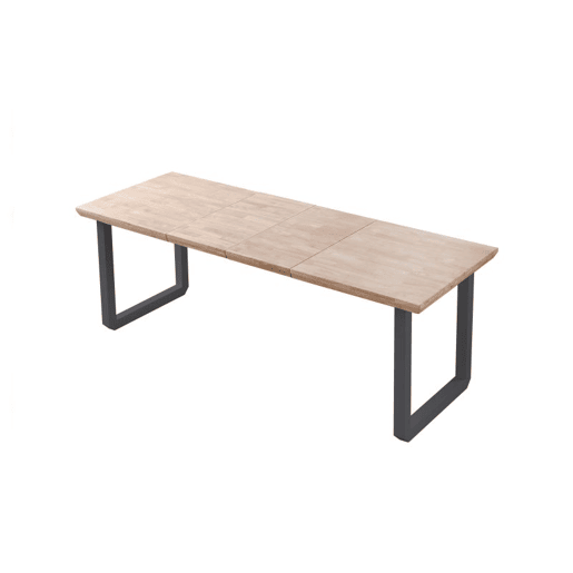Mesa de jantar extensível Roma Preto - Carvalho 220 x 80 x 77 cm