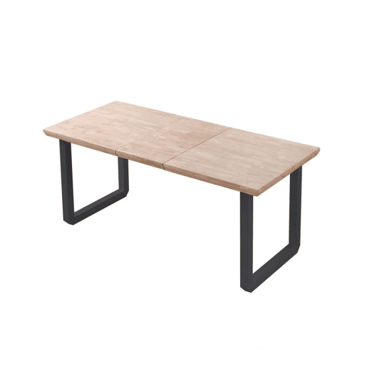 Mesa de jantar extensível Roma Preto - Carvalho 220 x 80 x 77 cm