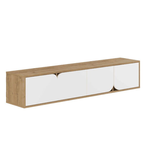 Venprodin - Móvel TV Oak Spark 180 cm - Branco