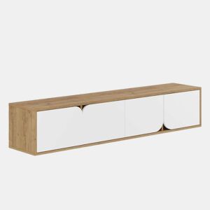 Venprodin - Móvel TV Oak Spark 180 cm - Branco