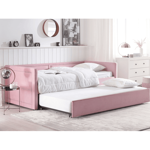 Cama gavetão Bombazine MIMIZAN 90 x 200 cm Rosa