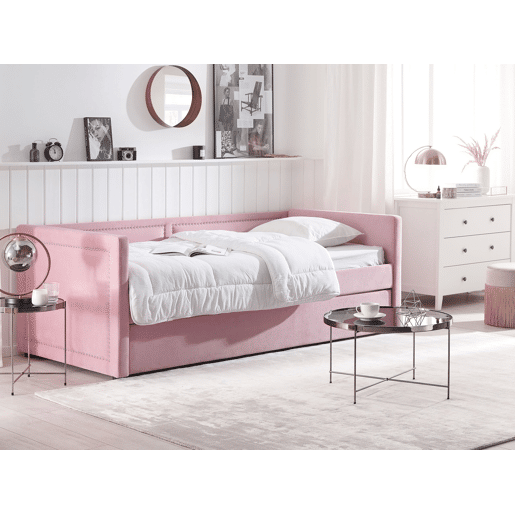 Cama gavetão Bombazine MIMIZAN 90 x 200 cm Rosa