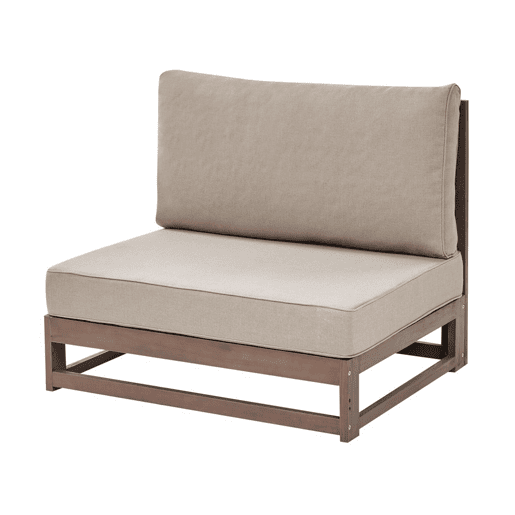 Conjunto de jardim com mesa 5 lugares TIMOR Madeira de Acácia certificada Castanho escuro