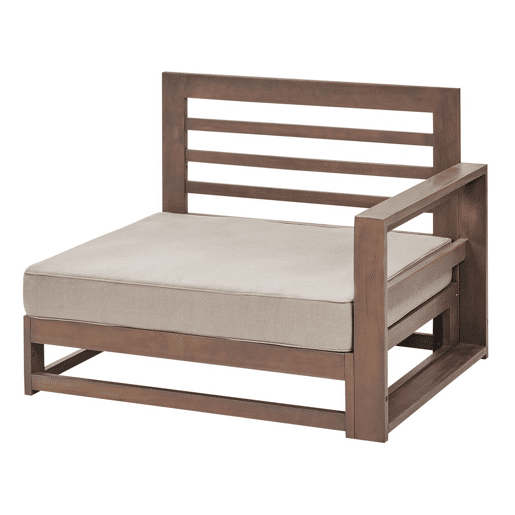 Conjunto de jardim com mesa 5 lugares TIMOR Madeira de Acácia certificada Castanho escuro