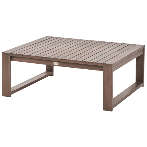 Conjunto de sofás de jardim de canto 4 lugares TIMOR à esquerda Madeira de Acácia certificada Castanho escuro