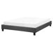 Beliani Cama sin cabecero Poliéster ROANNE 169x211 Beliani Cama sin cabecero Poliéster ROANNE 169x211 Gris