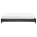 Beliani Cama sin cabecero Poliéster ROANNE 169x211 Beliani Cama sin cabecero Poliéster ROANNE 169x211 Gris