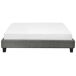 Beliani Cama sin cabecero Poliéster ROANNE 169x211 Beliani Cama sin cabecero Poliéster ROANNE 169x211 Gris