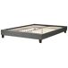 Beliani Cama sin cabecero Poliéster ROANNE 169x211 Beliani Cama sin cabecero Poliéster ROANNE 169x211 Gris