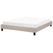 Beliani Cama sin cabecero Poliéster ROANNE 189x211 Beliani Cama sin cabecero Poliéster ROANNE 189x211 Beige