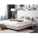 Beliani Cama sin cabecero Poliéster ROANNE 189x211 Beliani Cama sin cabecero Poliéster ROANNE 189x211 Beige