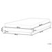 Beliani Cama sin cabecero Poliéster ROANNE 189x211 Beliani Cama sin cabecero Poliéster ROANNE 189x211 Beige