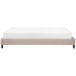 Beliani Cama sin cabecero Poliéster ROANNE 189x211 Beliani Cama sin cabecero Poliéster ROANNE 189x211 Beige