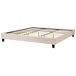 Beliani Cama sin cabecero Poliéster ROANNE 189x211 Beliani Cama sin cabecero Poliéster ROANNE 189x211 Beige