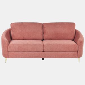Sofá TROSA Tecido Rosa 3 lugares
