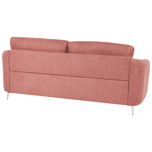 Sofá TROSA Tecido Rosa 3 lugares Sofá TROSA Tecido Rosa 3 lugares