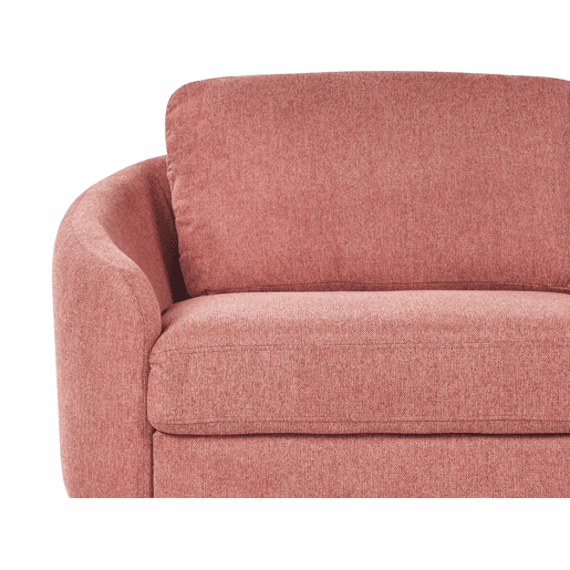 Sofá TROSA Tecido Rosa 3 lugares Sofá TROSA Tecido Rosa 3 lugares