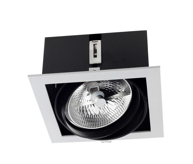Leds c4 downlight multidir one led 180mm trim 100w gris ip23