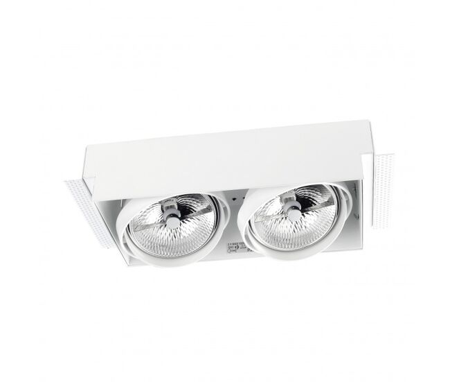Leds c4 downlight multidir double led 299mm trimless 100w negro ip23