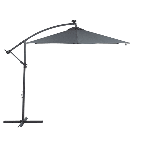Guarda-sol sem abas LED 285 cm CORVAL Cinzento grafite Guarda-sol sem abas LED 285 cm CORVAL Cinzento grafite