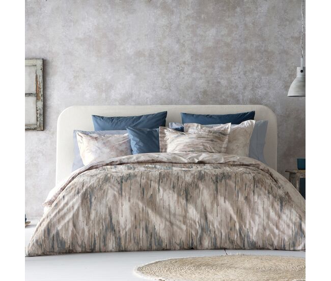 Funda nórdica reversible 100% algodón percal kanno 200x200 cm gris