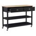 Beliani Carrito de cocina NAVARINO 120 Beliani Carrito de cocina NAVARINO 120 Negro