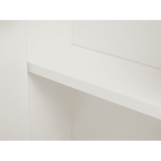 Móvel de casa de banho suspenso com espelho NAVARRA 80 cm 70 cm Branco
