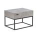Beliani Mesita de noche CAIRO 55x41 Beliani Mesita de noche CAIRO 55x41 Gris Claro