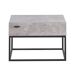 Beliani Mesita de noche CAIRO 55x41 Beliani Mesita de noche CAIRO 55x41 Gris Claro