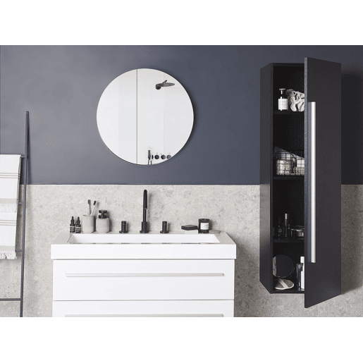 Móvel de casa de banho suspenso MATARO 40 cm Preto