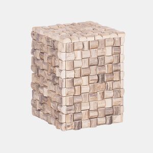 Mesa de apoio CAJEME Madeira de teca Castanho claro