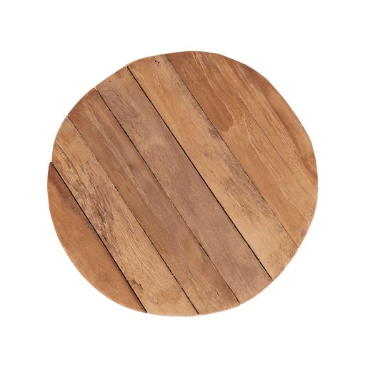 Mesa de apoio MOVAS Madeira de teca CastanhoBranco