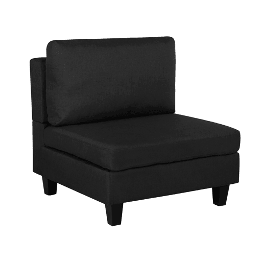 Poltrona modular FEVIK Tecido Preto Poltrona modular FEVIK Tecido Preto