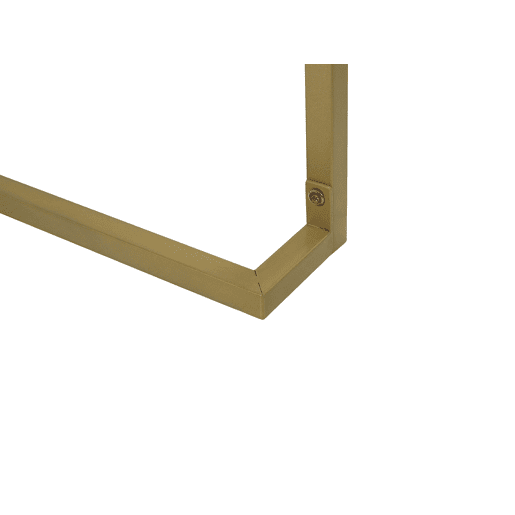 Consola Secretária WESTPORT PretoDourado 115 cm 50 cm com arrumação