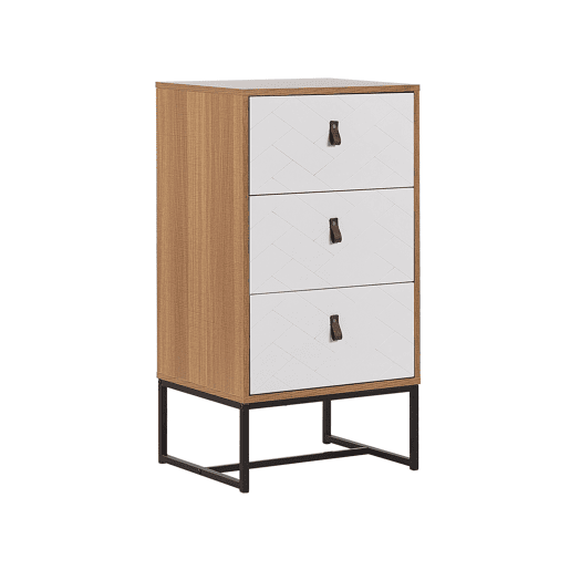 Cómoda 3 gavetas NUEVA Castanho claroBranco