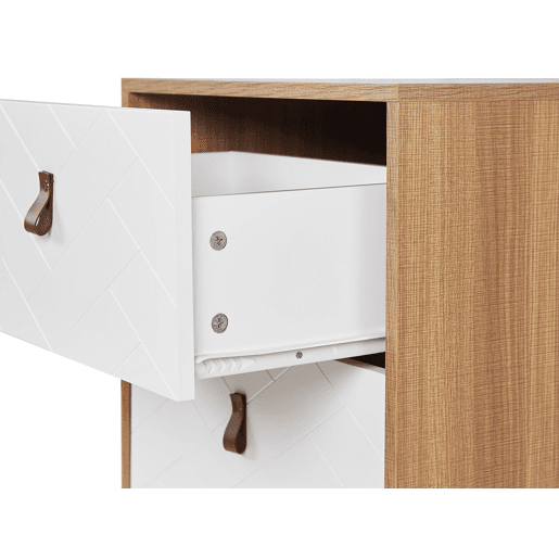 Cómoda 3 gavetas NUEVA Castanho claroBranco