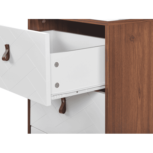 Cómoda 3 gavetas NUEVA Castanho escuroBranco