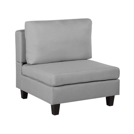 Poltrona modular FEVIK Tecido Cinzento claro Poltrona modular FEVIK Tecido Cinzento claro