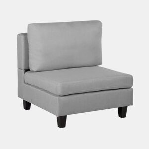 Poltrona modular FEVIK Tecido Cinzento claro