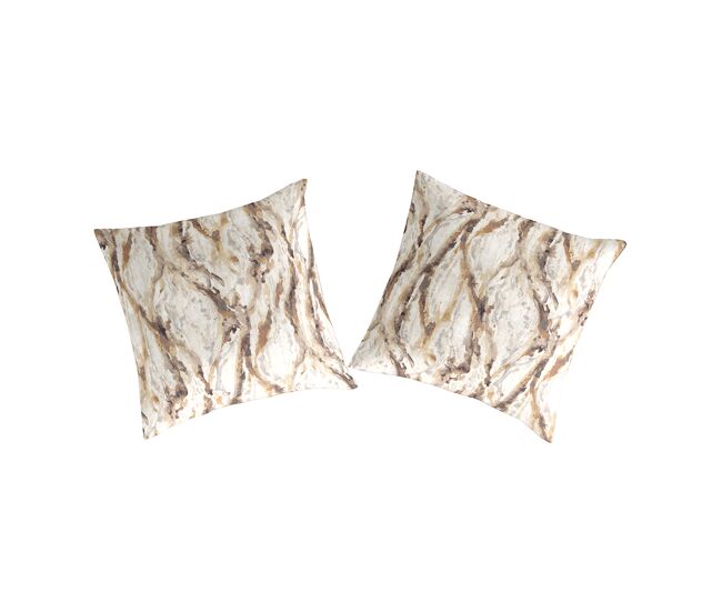 2 fundas de almohada 100% algodón percal liam 65x65 cm beige