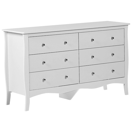 Cómoda 6 gavetas WINCHESTER Branco