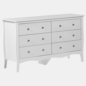 Cómoda 6 gavetas WINCHESTER Branco
